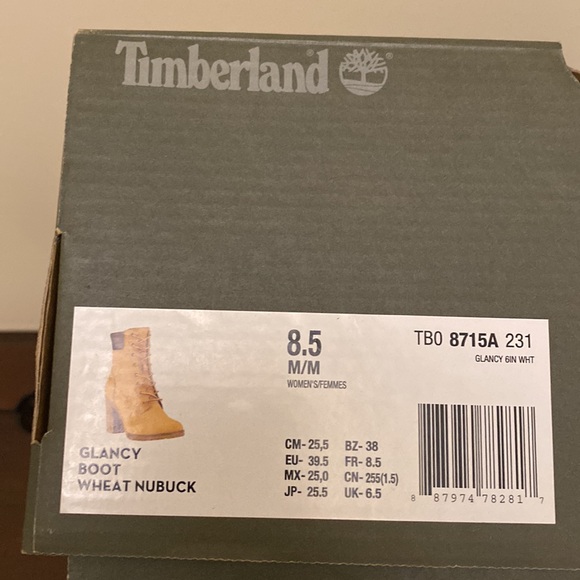 Timberland Glancy Wheat Nubuck, New with Box - Picture 5 of 6